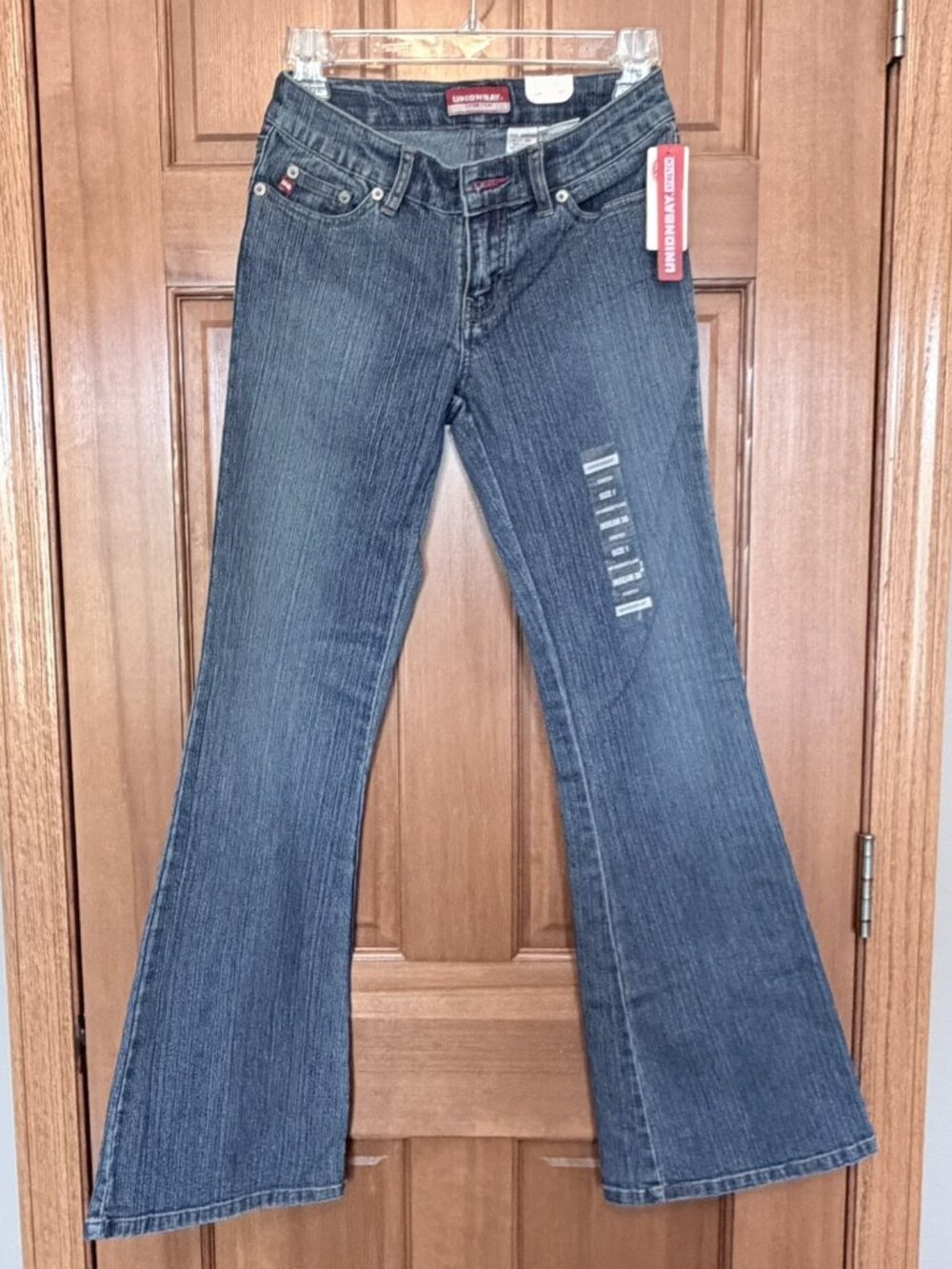 Union Bay Y2K Stretch Hip Hugger Flare Jeans NWT Juniors 1 Short